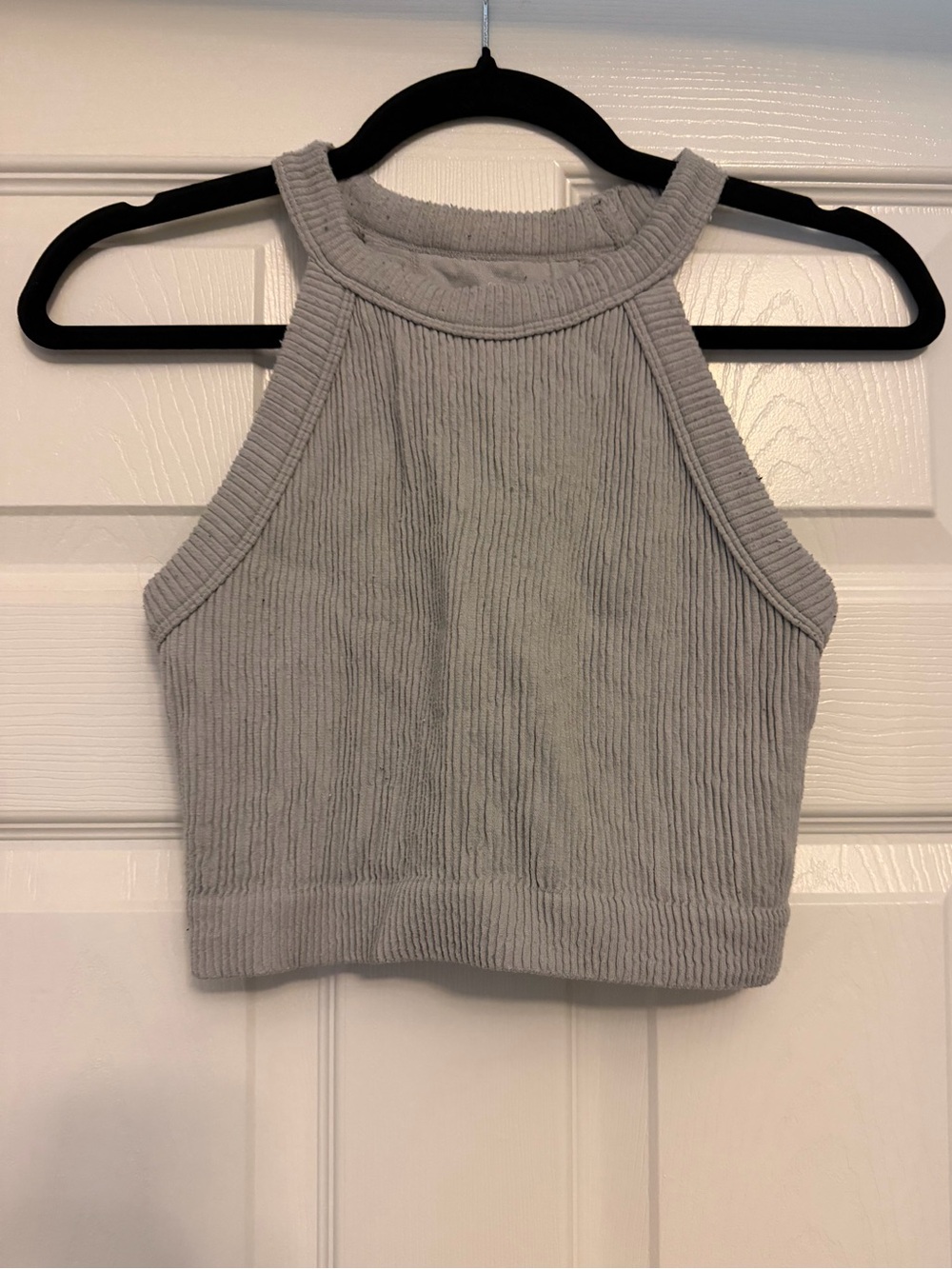 Aerie Ribbed Crop Top - Gray